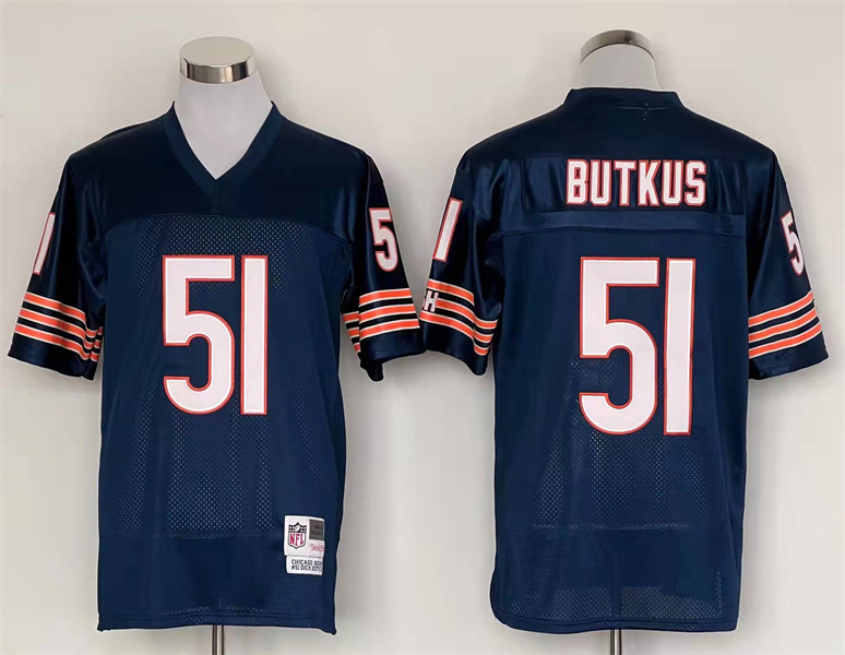 Men's Chicago Bears Dick Butkus Mitchell & Ness Navy Legacy Jersey